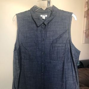 Old navy denim sleeveless top.